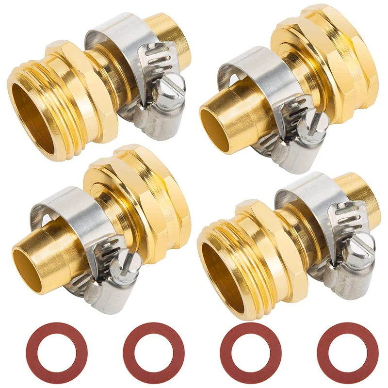 

Garden Hose Repair Connector Stainless Steel Clamp Male And Female Garden Hose Fittings Repair End Repair Kit