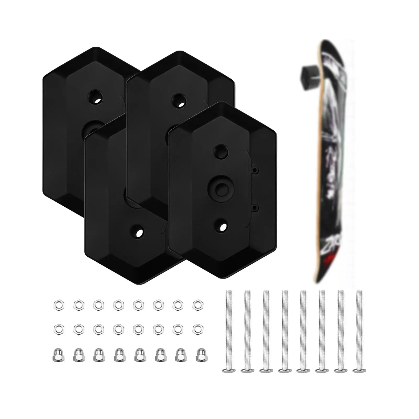 suporte-de-parede-para-skate-em-abs-expositor-cabide-preto-para-deck-para-design-de-sala-profissional-de-skate