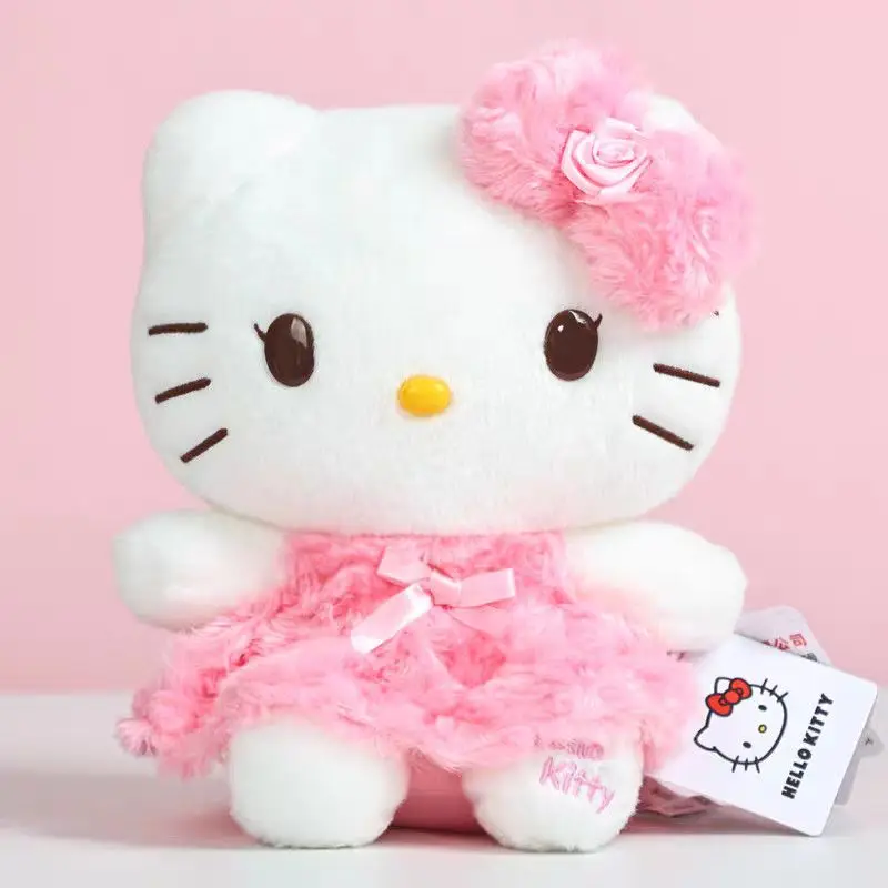 

Официальная плюшевая кукла Sanrio Rose My Melody, очаровательная мягкая игрушка Hello Kitty, романтический подарок на день рождения или День святого Валентина.