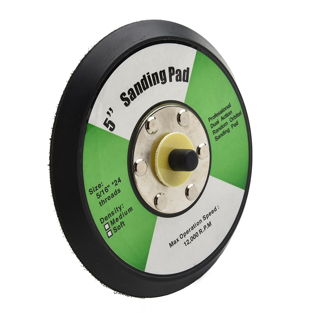 5 inci 125mm bantalan pengamplasan DA pelat polesan bantalan pendukung Aksesori alat listrik abrasif untuk memoles penggilingan