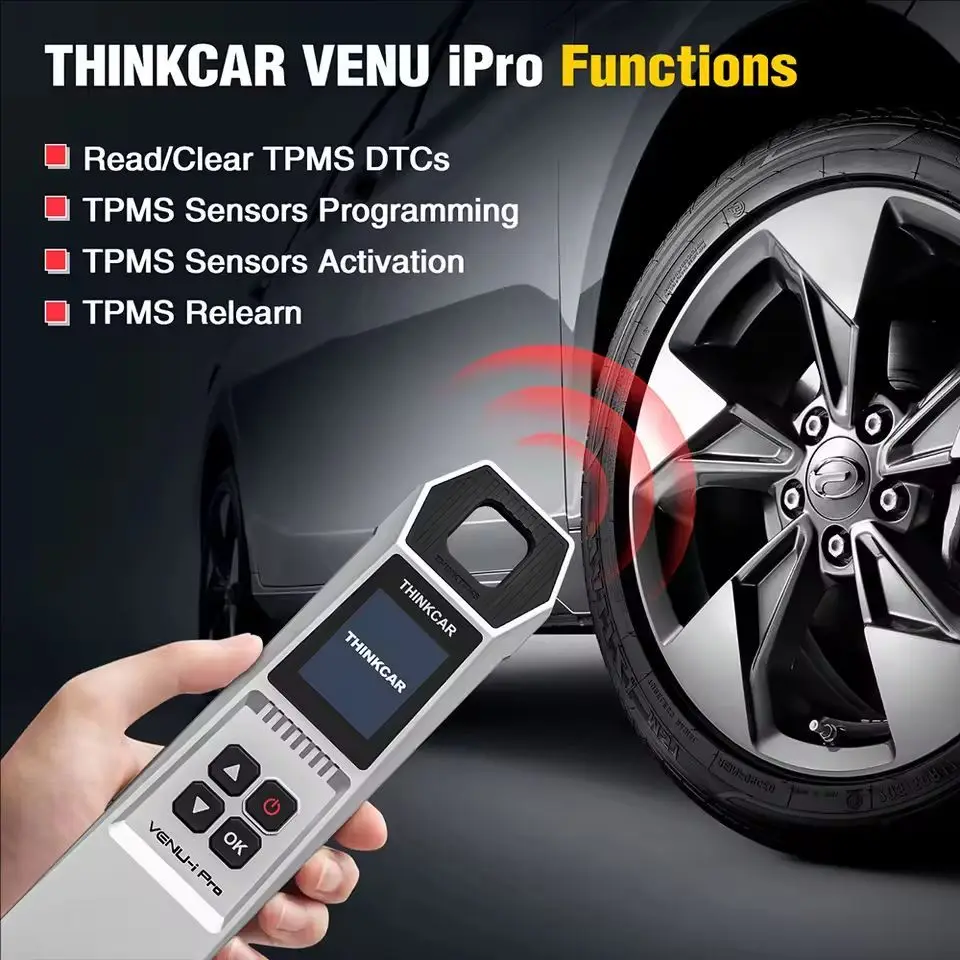 أداة تشخيص ضغط الإطارات THINKCAR VENU-I PRO TPMS pk THINKCAR T90 315 ميجا هرتز/433 ميجا هرتز برمجة الاستشعار العمل مع THINKCAR S3 #2
