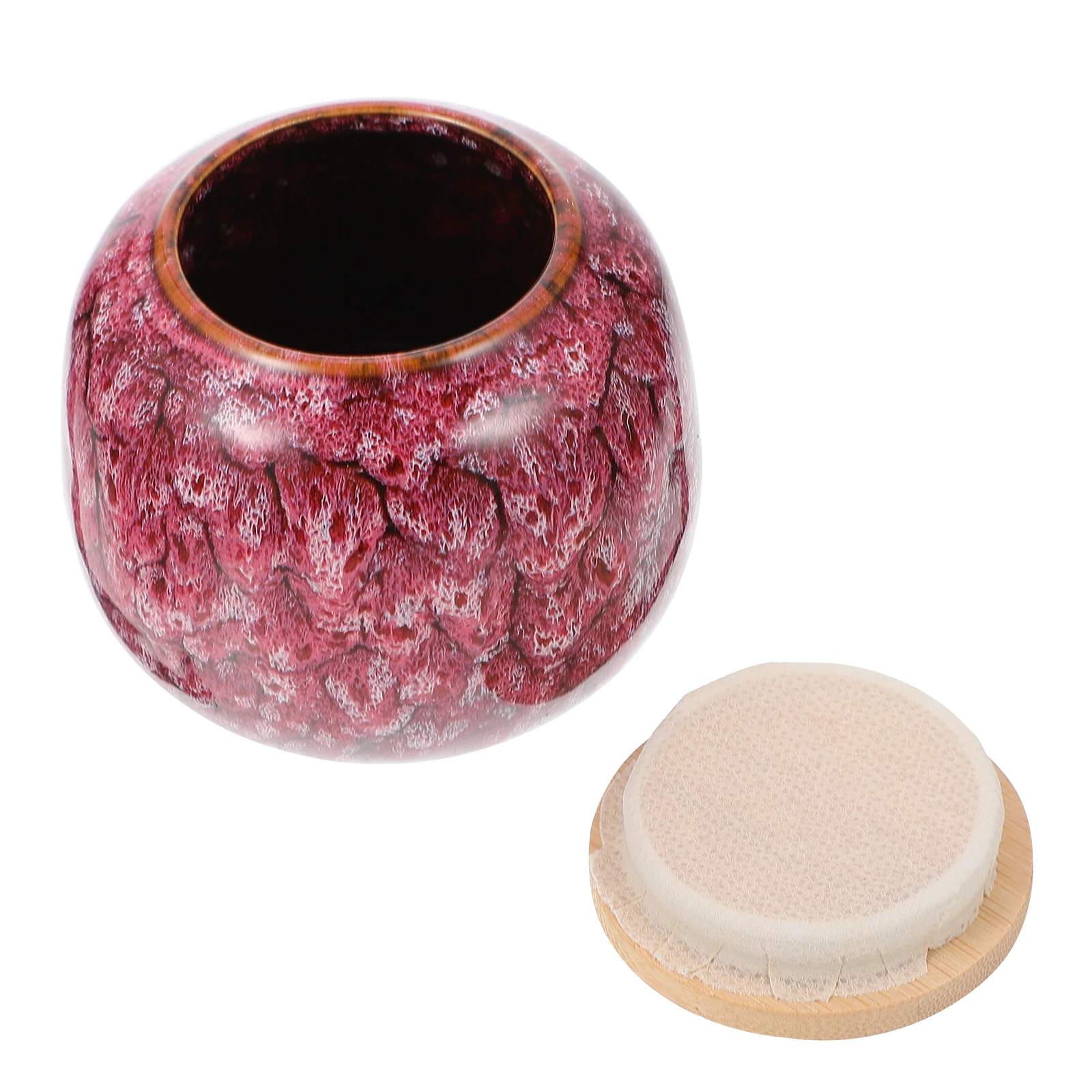 

Ceramic Tea Canister Sealed Moisture Proof Storage Container Jar Bulk Goods Sugar Container Household Storage