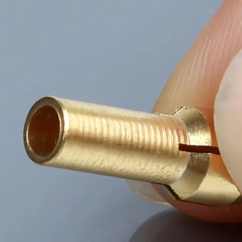 100/10 pz Mini Mandrini Per Trapano Adattatore di Rame Utensile Rotante di Potere per Rettificatrice Adattatori di Bloccaggio Micro Pinza In Ottone 0.5-3.2mm