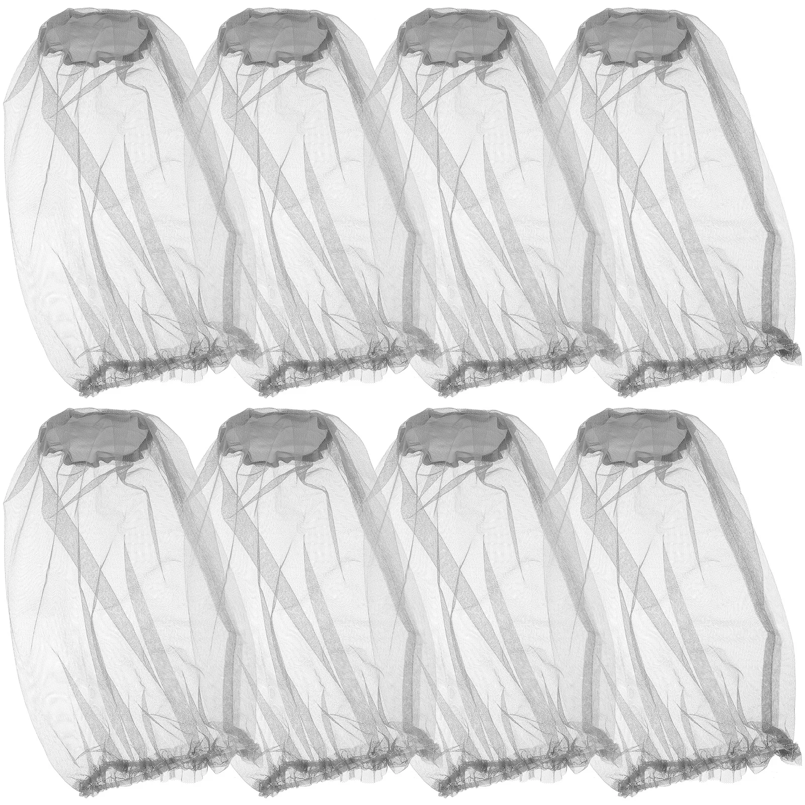 

8Pcs Anti-Insect Head Net Hat with Ventilated Mesh for Fishing Hiking Camping Outdoor Activities Portable Mosquito Protective