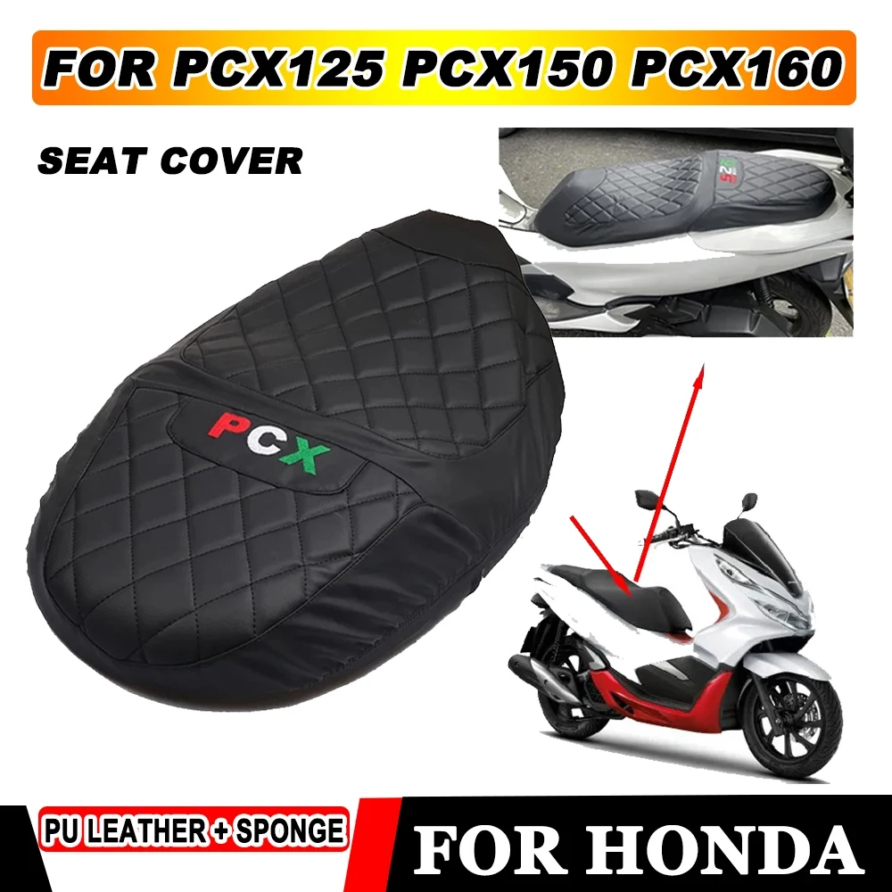 Część motocyklowa pokrowiec na siedzenia pokrowiec na siedzenie ochraniacz na drążek skrzyni biegów do Honda PCX125 PCX150 2019 2020 2022 PCX160 2021 2022