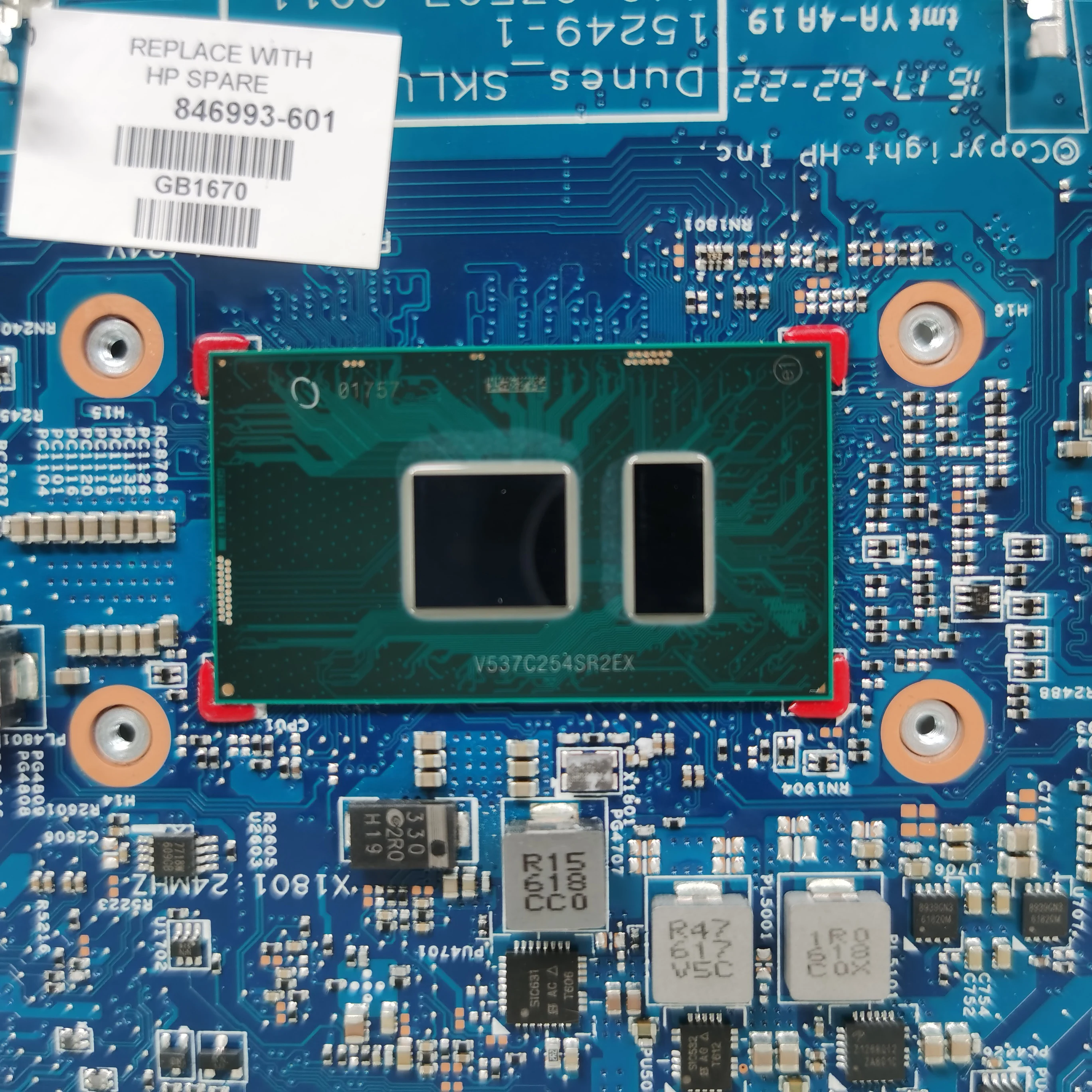 Placa base usada para HP ProBook 11 EE G2, 846993-001, 846993-601, con 4405U DDR4 15249-1, 448.07E03.0011, 100% probado