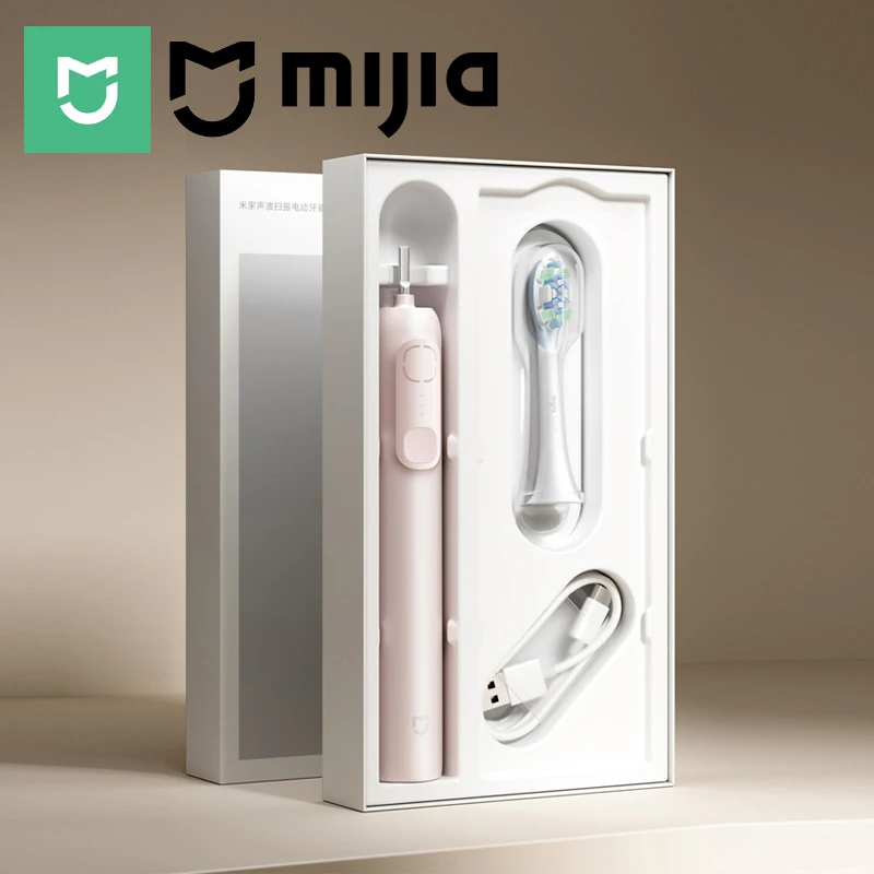 

Электрическая зубная щетка MIJIA Sonic Vibration, интеллектуальные напоминания о пропущенных участках, водонепроницаемость IPX7, длительное время автономной работы, зубные щетки
