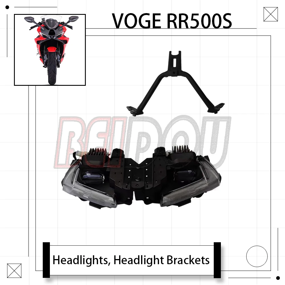 

For Loncin VOGE RR500S 500RR LX500GS-2 Motorcycle Original Headlight Headlamp Daytime Running Light Headlight Bracket
