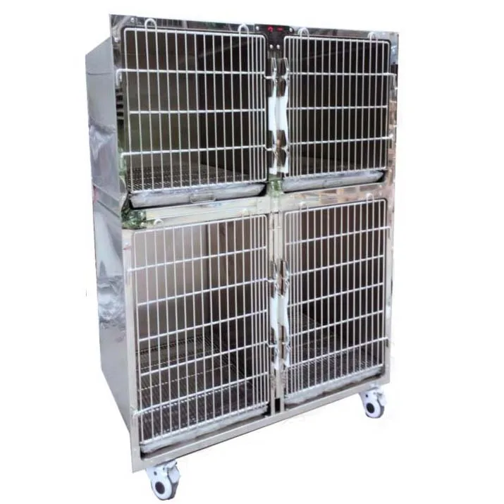 

Veterinary Cages Cat Hospital Table Veterinary in Veterinary Equipment Stainless Large Dog Cage