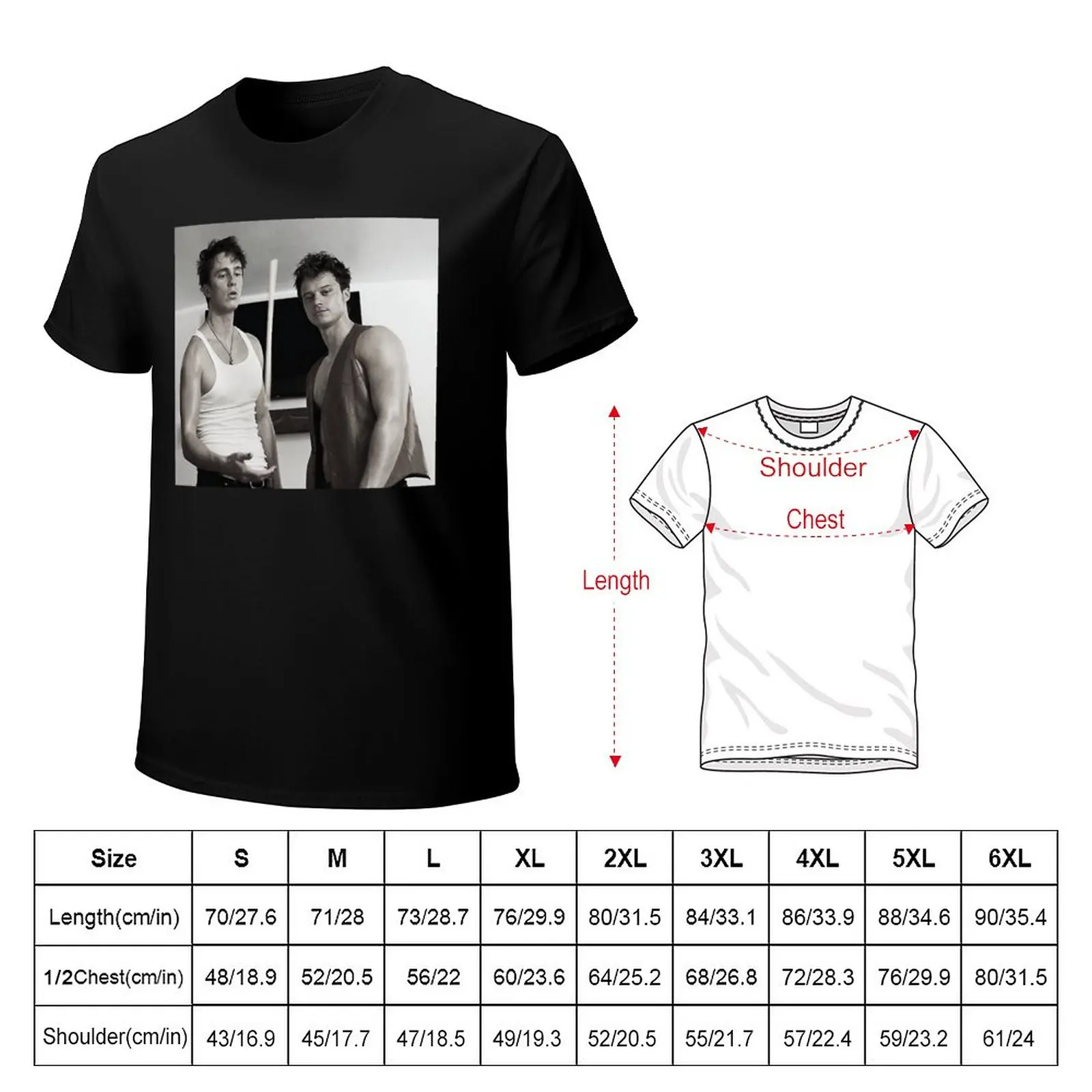 Drew Starkey and Rudy Pankow T-Shirt graphic t shirt plus size t shirts korean fashion mens white t shirts