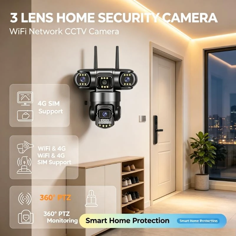 nouveau-2026-camera-de-securite-sans-fil-4g-avec-carte-sim-3-objectifs-reseau-wifi-cctv-moniteur-360°-camera-de-surveillance-exterieure-etanche