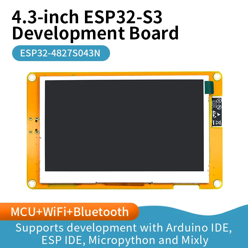 43インチ-esp32-s3-開発ボード-lvgl、mcu-wifi-bluetooth-8m-psram、esp32-4827s043n、esp32-8048s043c-i