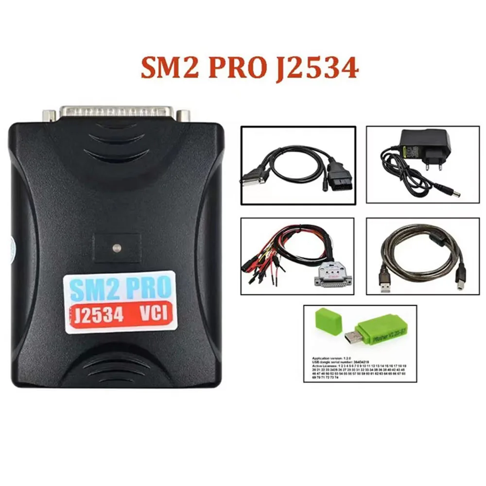 V2.21.22 sm2 pro++ j2534 pmflash sm2 pro para toyota vci scanmatik 2 pro ecu programador ferramenta banco carro