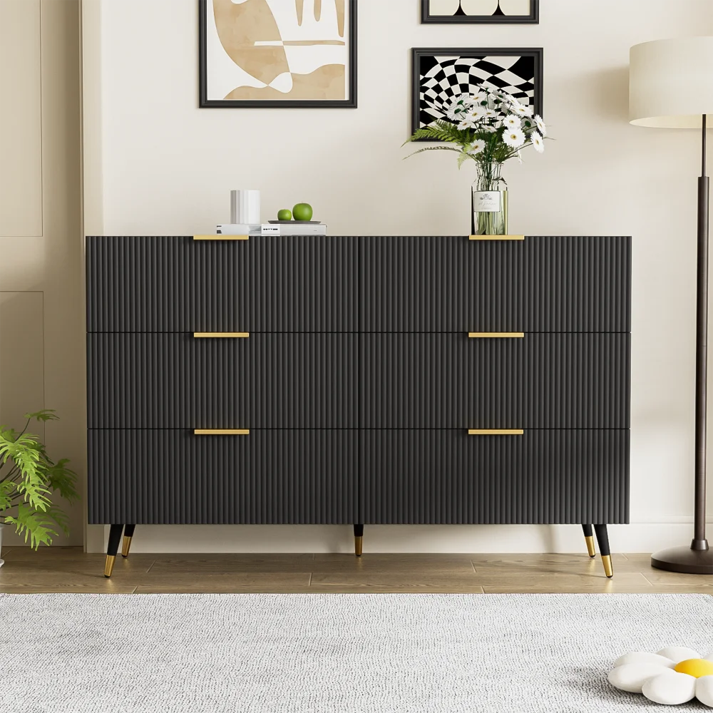 Armoire de salon moderne, buffet élégant au design moderne, commode et beaucoup de rangement, pour le salon