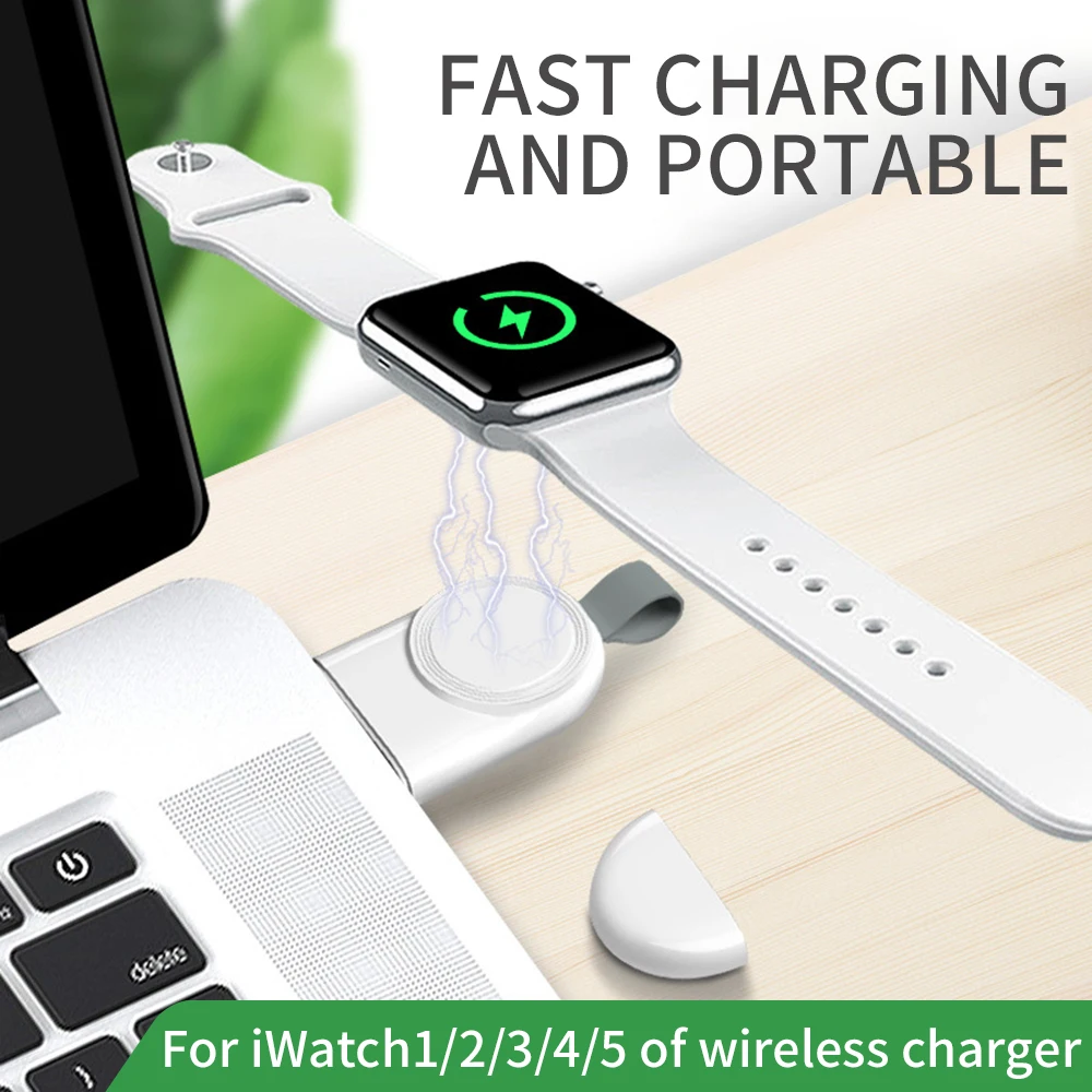 Creative Wireless Charger For Apple Watch 6 5 4 3 Se Series IWatch Accessories Portable USB Charging Dock Station For AppleWatch