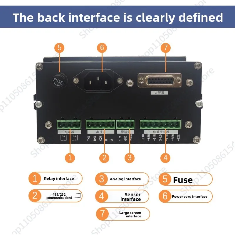Instrumento de control de pesaje XK3101N/Control cuantativo Salida de límite superior e inferior/comunicación 485/cantidad analógica