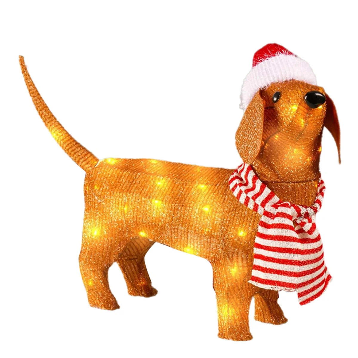 Dachshund-Themed Christmas Lights, Shiny Holiday Decor