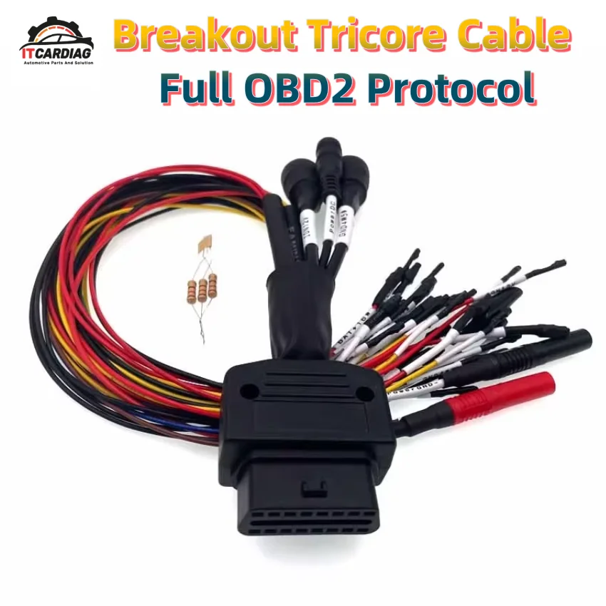 Breakout Tricore Cable Full Protocol OBD2 Jumper Cable for MPPS V18.12.3.8/Kess V2/Vident/Fgtech/Byshut/SM2 DisProg Bench Work