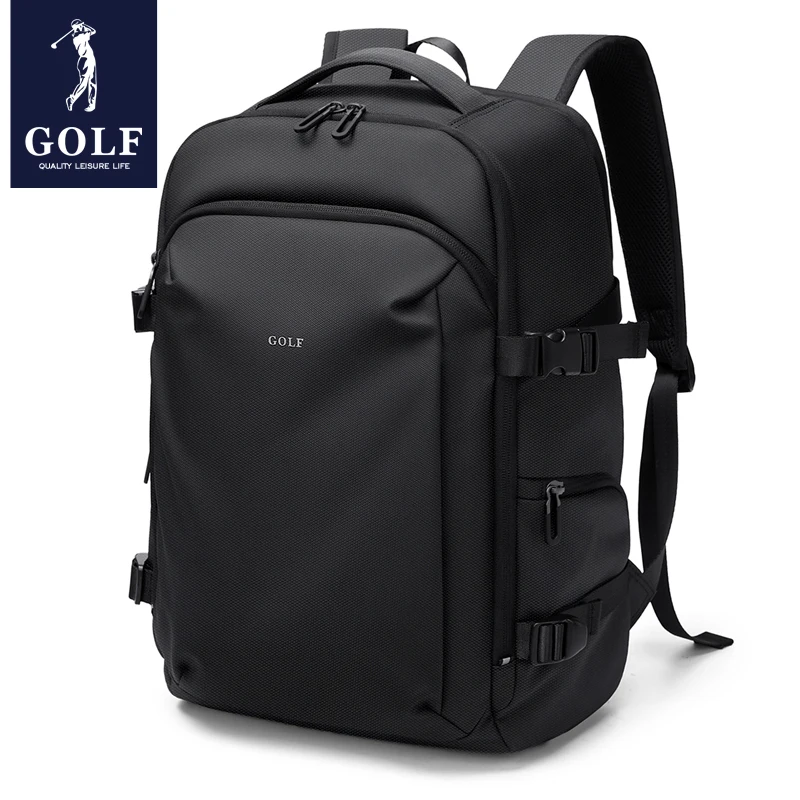 GOLF Waterproof Laptop Backpack Men 16 Inch Oxford Casual Business Backpacks Man Black Commuter Travelling Bag Multiple Pockets