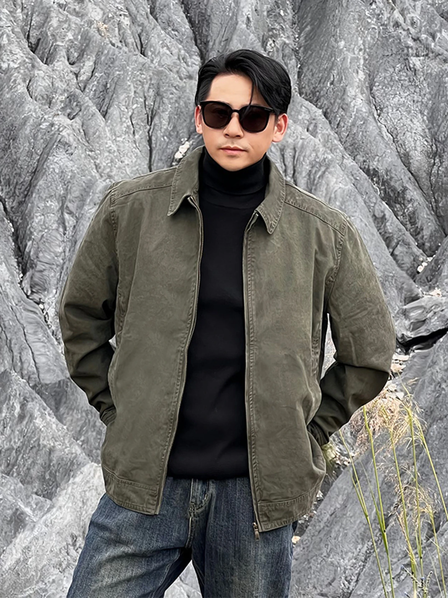 

Мужская куртка Detroit Sle с коротким рукавом, на молнии, из канваса, молодежная, модная, для активного отдыха, рабочая одежда, в бейсбольном стиле