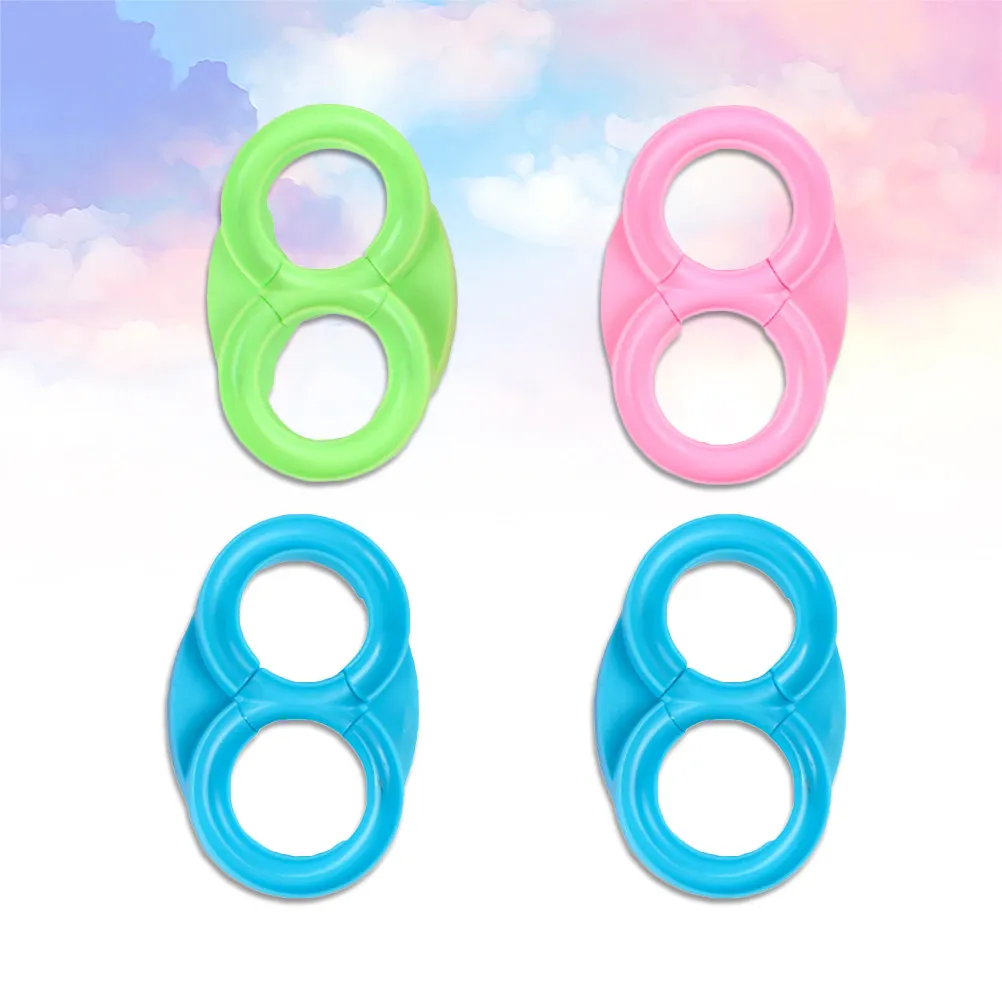 4Pcs 88 Shaped Track Decompression Hand Roller Plastic Stress Relief Educational Kids Accessories Random Color