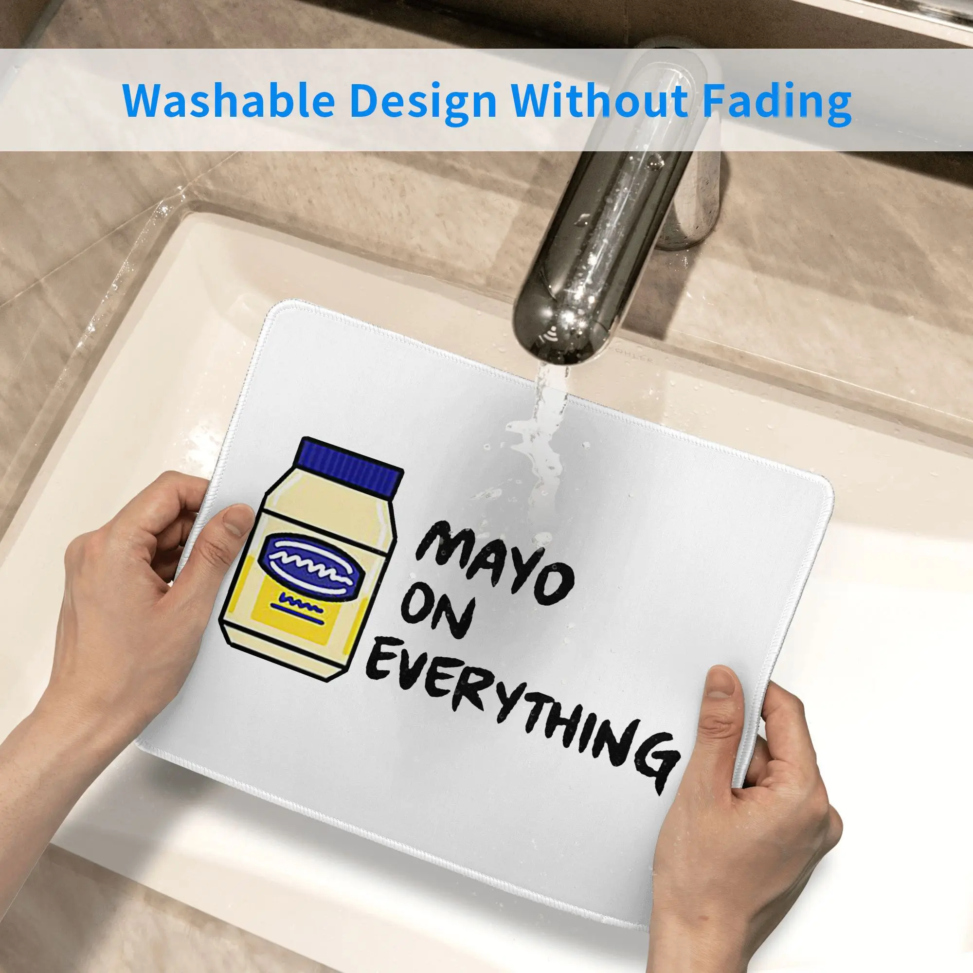 マヨ (マヨネーズ) すべてにマウスパッドコンピュータキーボードマウスマットゲーム PC ラップトップデスクマットオフィスアクセサリーテーブルマット