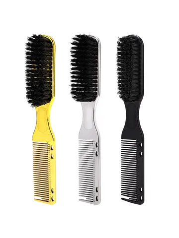 Multi functional men's beard beauty styling brush, nylon hairstyle brush, cleaning brush, suitable for hair and beard