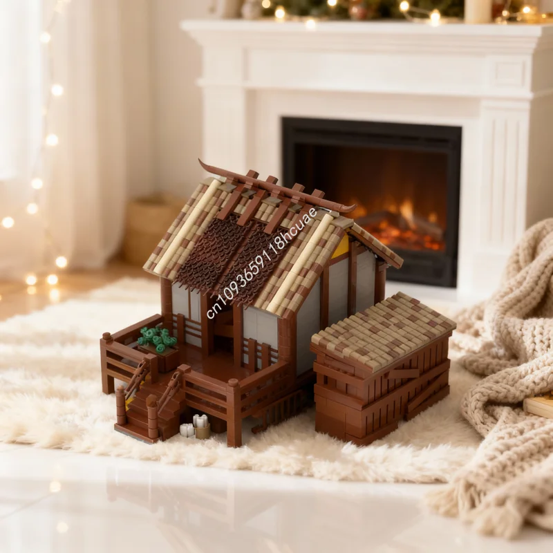 

2898 деталей MOC Age of Empires House 2: Модель восточноазиатских игр, конструктор, развивающая игрушка, идея для рождественского подарка, обучающий конструктор