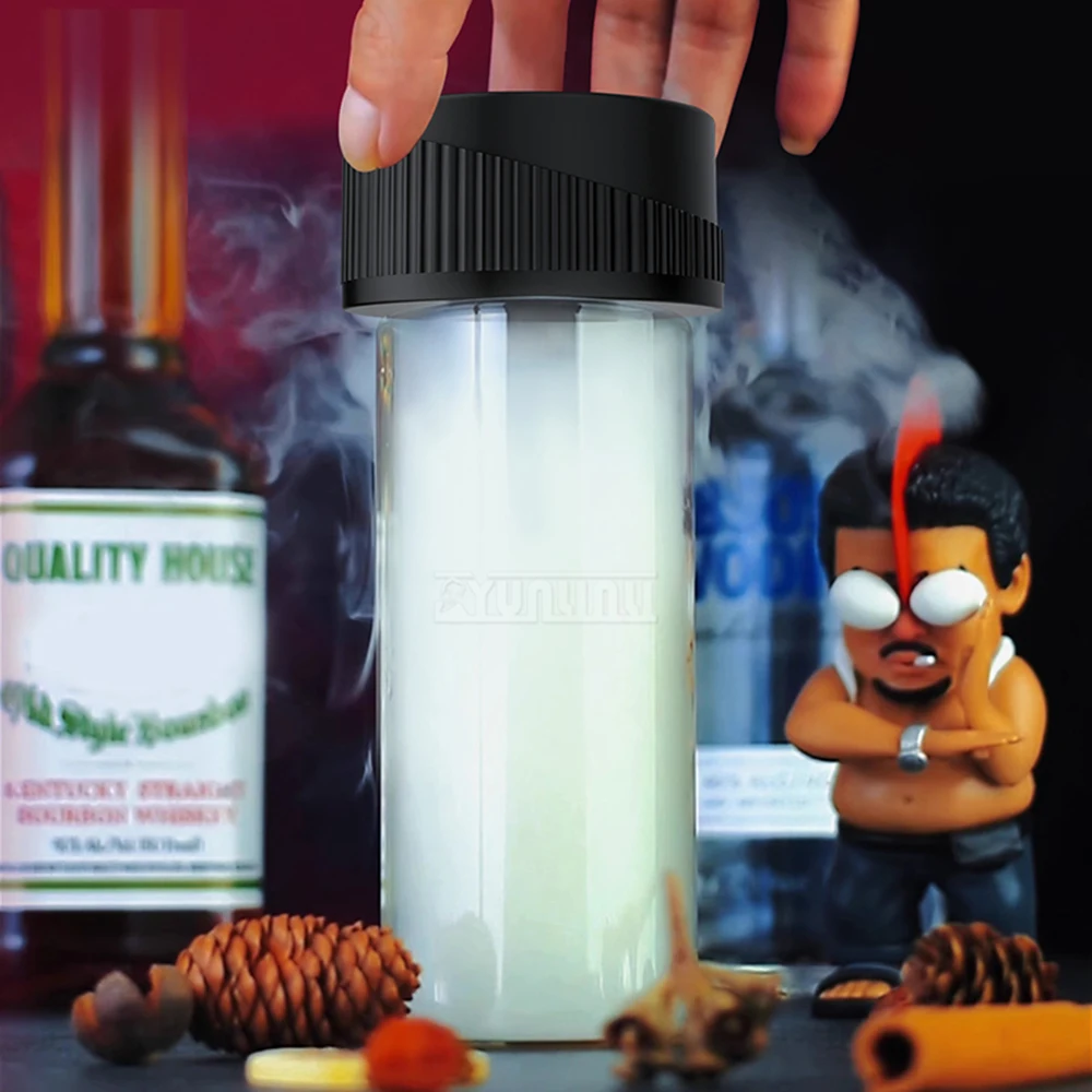 Fumante de coquetel elétrico com conjunto de vinho de madeira perfumada múltipla Kit multifuncional para fumar uísque