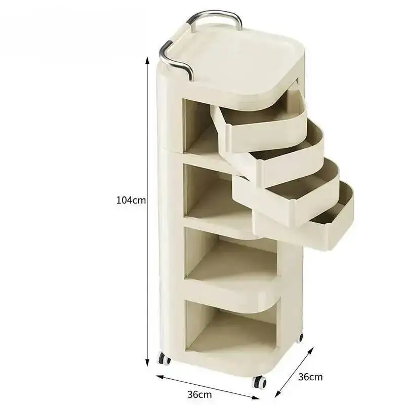 Aesthetics Barber Utility Trolley Auxiliary Organizer Spa Chariot De Service Furniture Professional Hair Trolley Con Ruedas