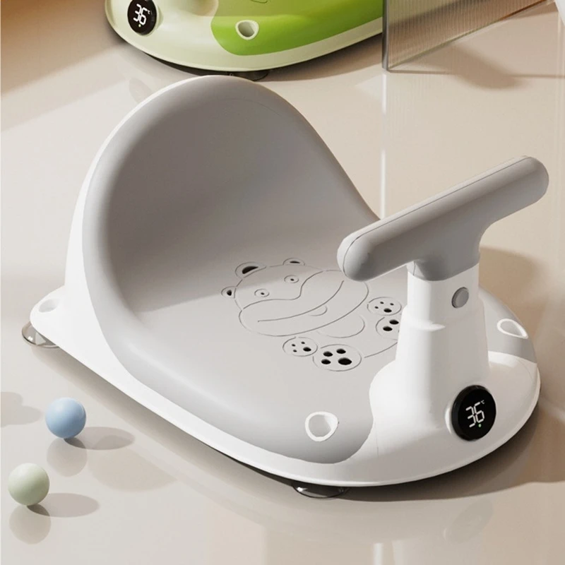 

Baby Bath Seat for Babies 6 Months & up, Non-Slip Toddler Bath Seat for Baby & Newborn Sit Up Bath Seat for Baby Grey