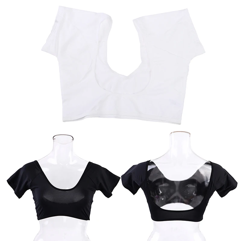 1PC Reusable T-shirt Shape Sweat Pads Washable Underarm Armpit Sweat Pads Perfume Absorbing Guards Shield Desodorante for Women