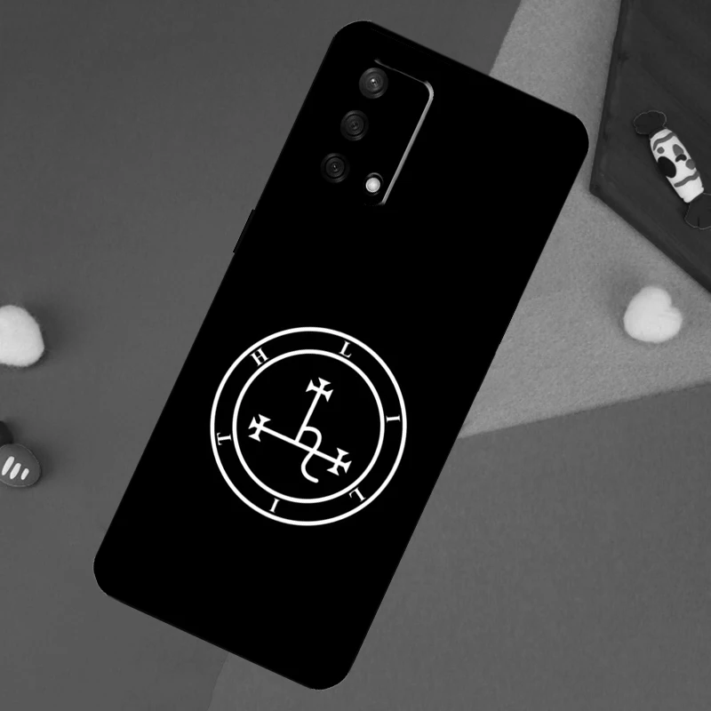 Sigil of Lilith Case For OPPO A98 A78 A58 A18 A96 A76 A16 A15 A17 A77 A5 A9 A74 A94 A52 A72 A53S A54S A57S