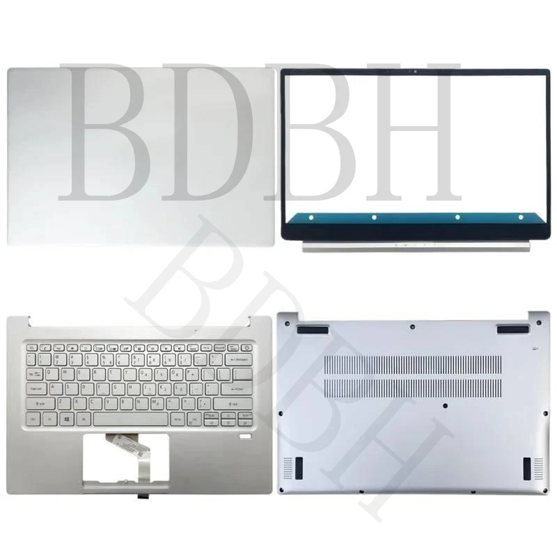 New for ACER Swift3 SF314-59 SF314-42-R43G N19C4 LCD Back Cover Top Bezel Keyboard Bottom Cover Silver Laptop Case