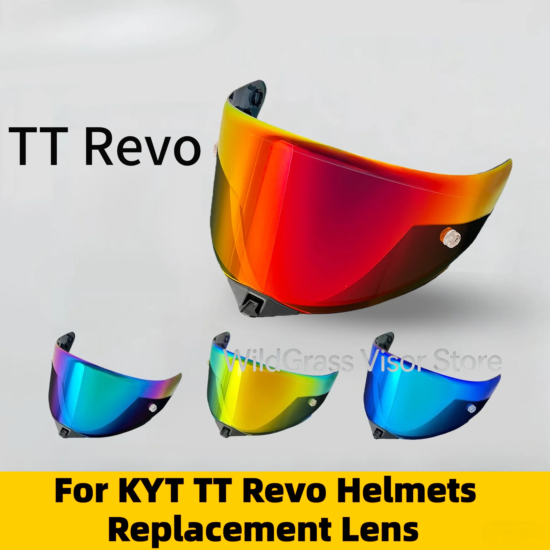 

Motorcycle Helmet Visor for KYT TT Revo Helmets Replacement Lens Windshield Glass Goggle Photochromic Lenses
