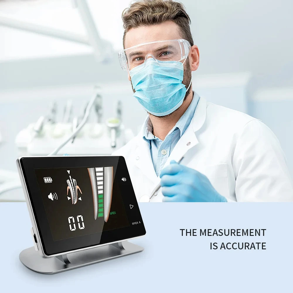 

Dental Endo Root Canal Apex Locator RPEX6 4.5 Inch LCD Screen Dental Endodontic Locator Dentist Instrument