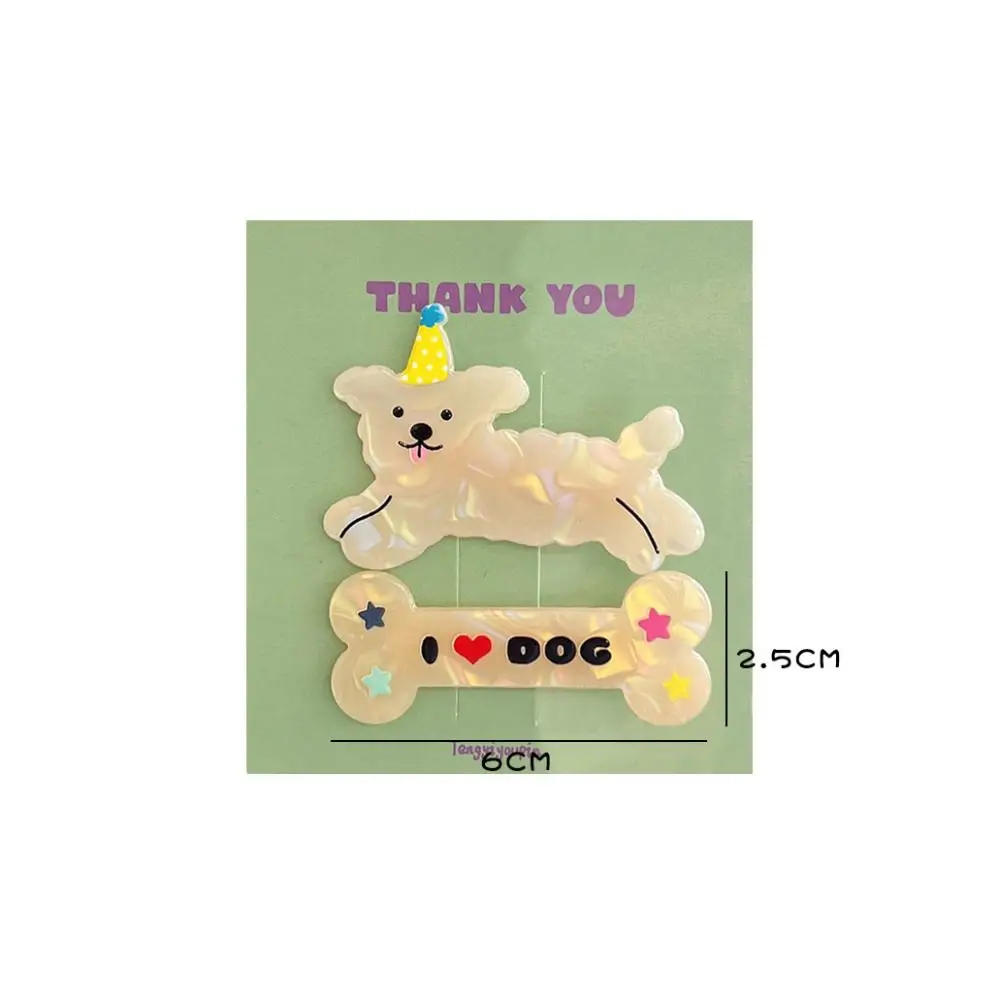 2 pçs/set cão animais grampo de cabelo moda headwear dos desenhos animados duckbill clipe acessórios para o cabelo headdress hairpin feminino