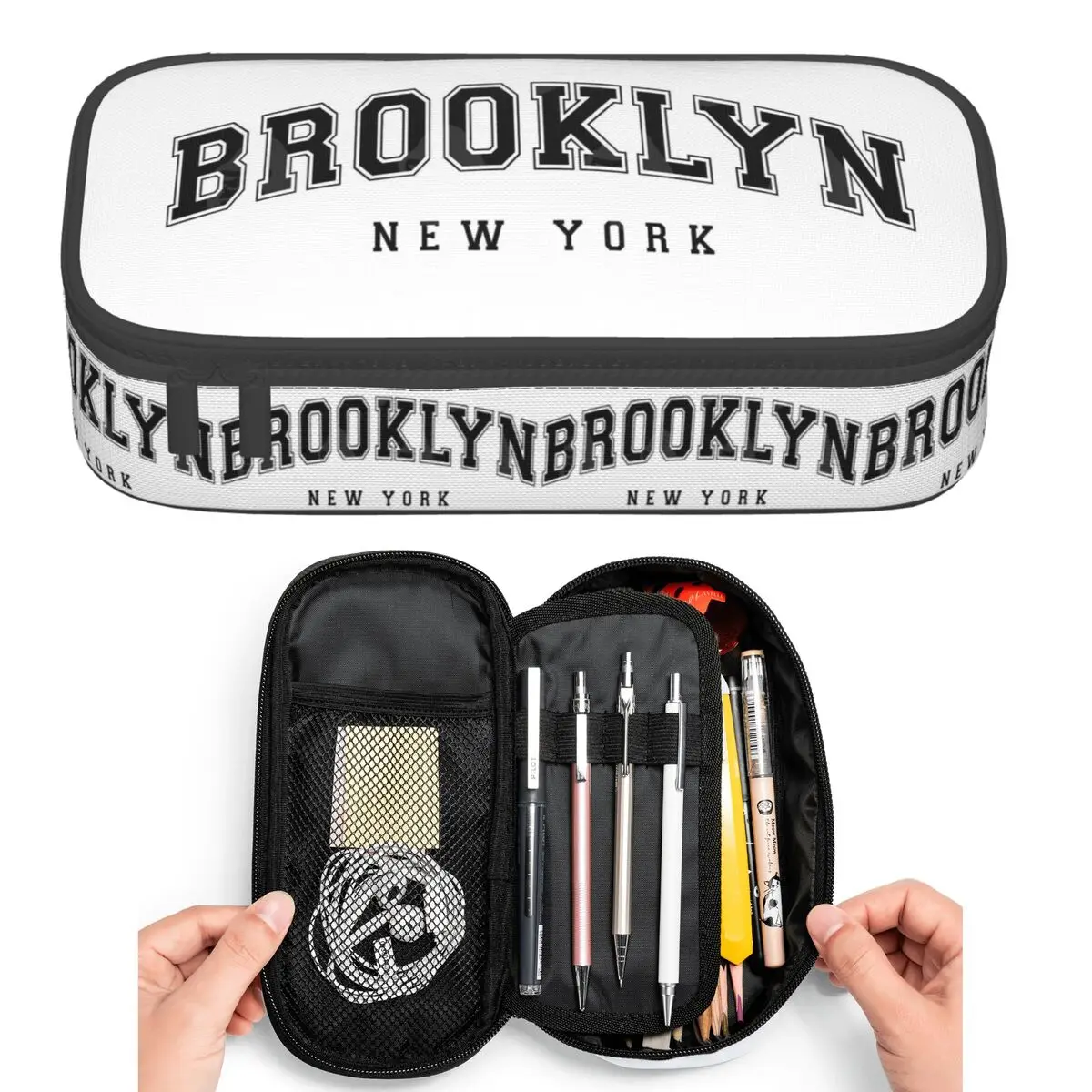 

Brooklyn New York Pencil Cases for Student Pen Box Pencil Bag Large Capacity Pencil Pouch Pen Holder