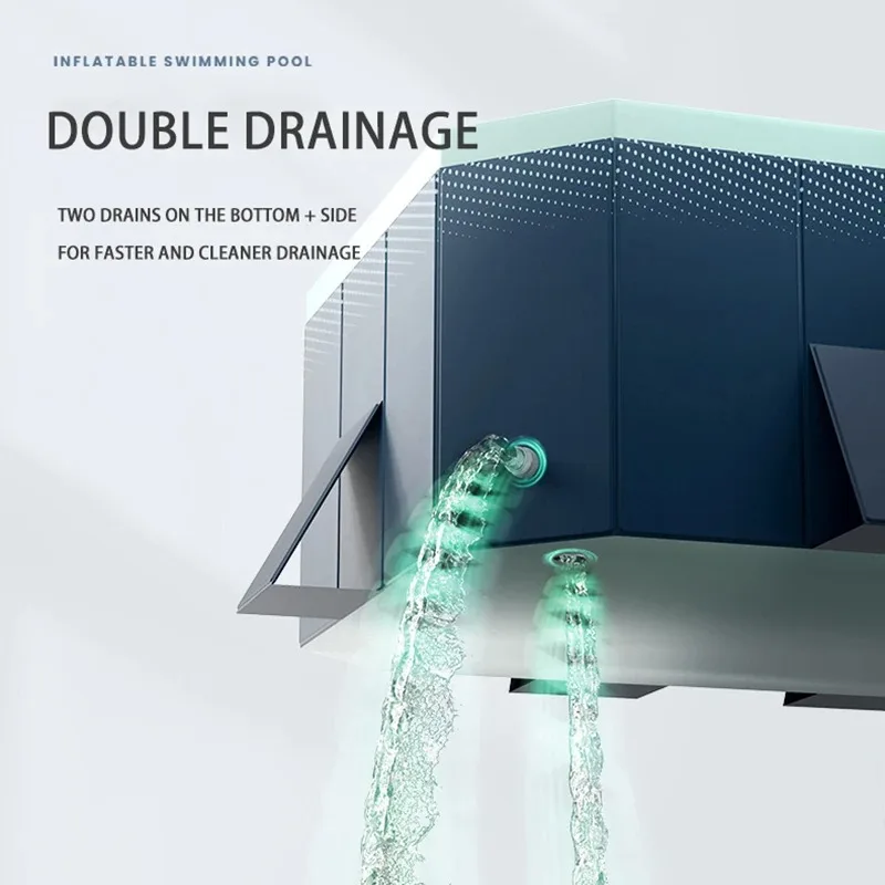 

Бассейн из ПВХ, утолщенный износостойкий бассейн, открытый ненадувной складной детский бытовой бассейн