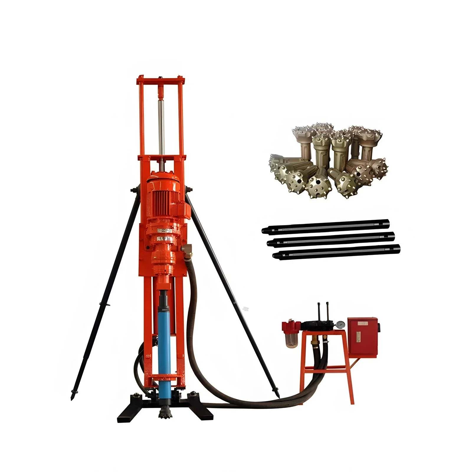 Rotary blasthole drill rigs deep rock water well drilling rigs  electric dill machine