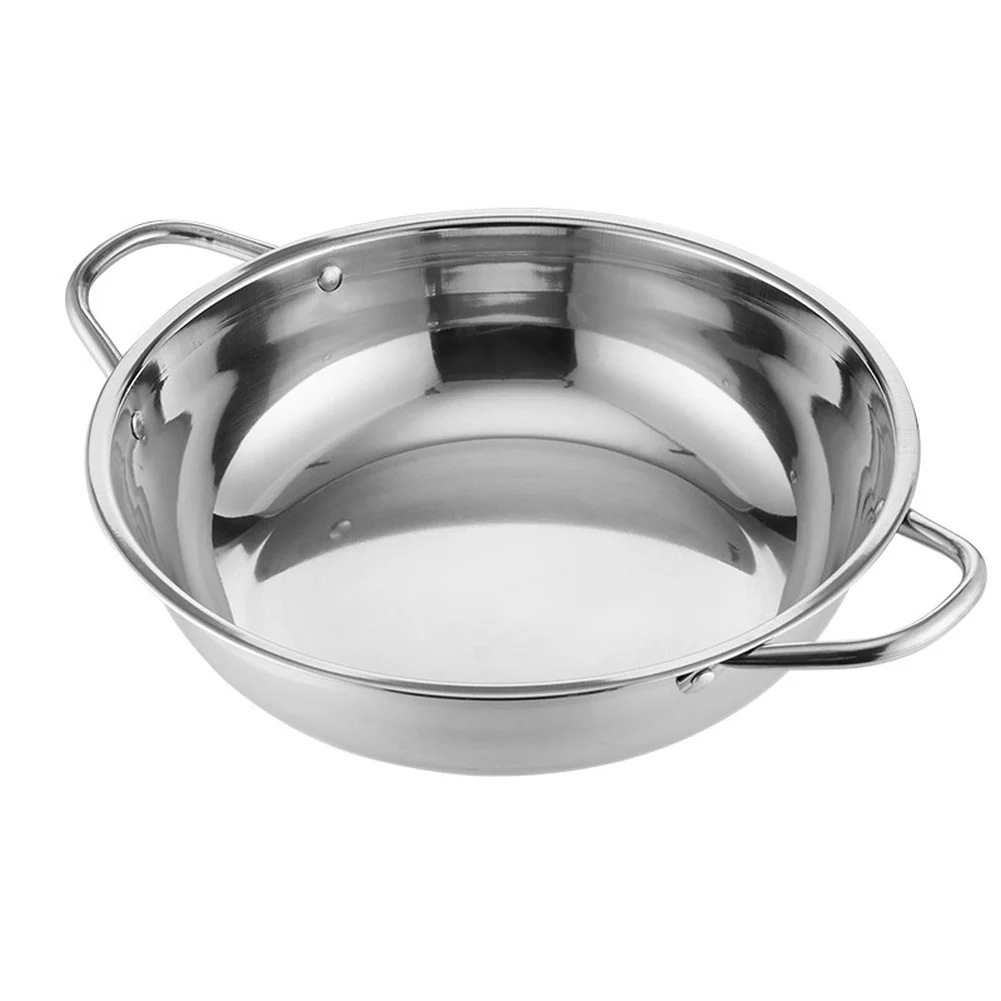 

For Induction Compatible Stainless Steel Soup Pot with Thick Walls and Double Ears for Home and Commercial Use