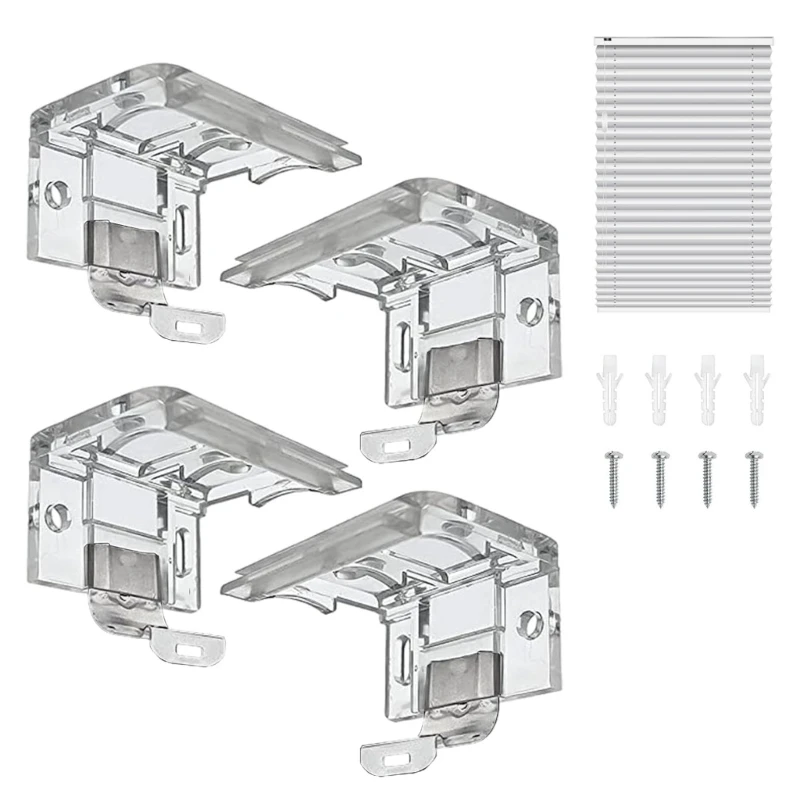 Blinds Retainer Clip Set Of 4 Mounting Bracket For Window Blind Shade Support C7AC