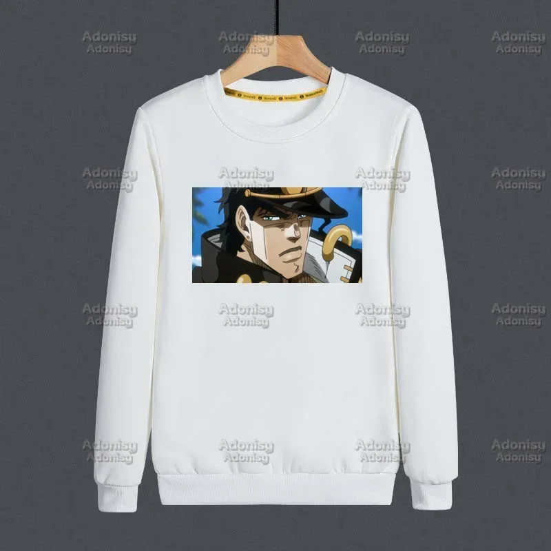 

Jojo Bizarre Adventure Fashion Men's/Women's Spring Autumn Male Casual White Color Sweatshirt Tops Streetwear