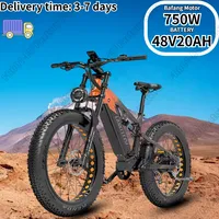 LANKELEISI RV800 Electric Bicycle 750W Bafang Motor 48V20AH All-terrain E Bike Adult Mountain Bike 26*4.0 Fat Tire Electric Bike