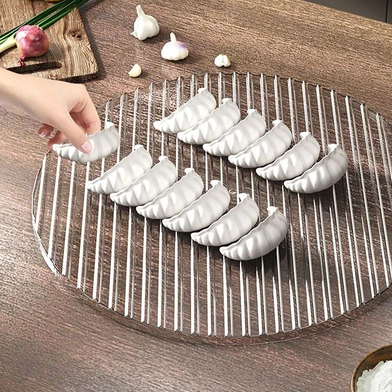 Dumpling Storage Plate Dumpling Storage Container Holders Large Capacity Dumpling Tray For Pasta Dumplings Vegetables