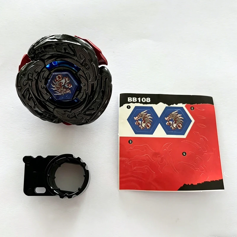 4D Bulk Single Metal Fusion Spinning Top, Durable Battle Gyro Toy with Random Parts