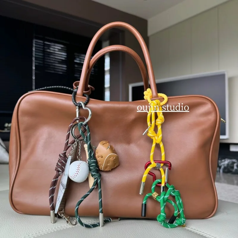 2024 French Girl Climbing Rope Keychain Baseball Creative Bag Pendant Fashion Hiking Nylon Rope Sports Design Home Decoration