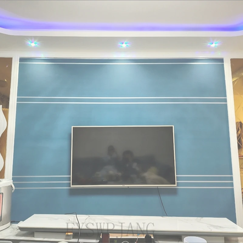 Deerskin Velvet Wallpaper Nordic Geometric Pattern Modern Minimalist Living Room TV Background Home Decoration Wall Stickers