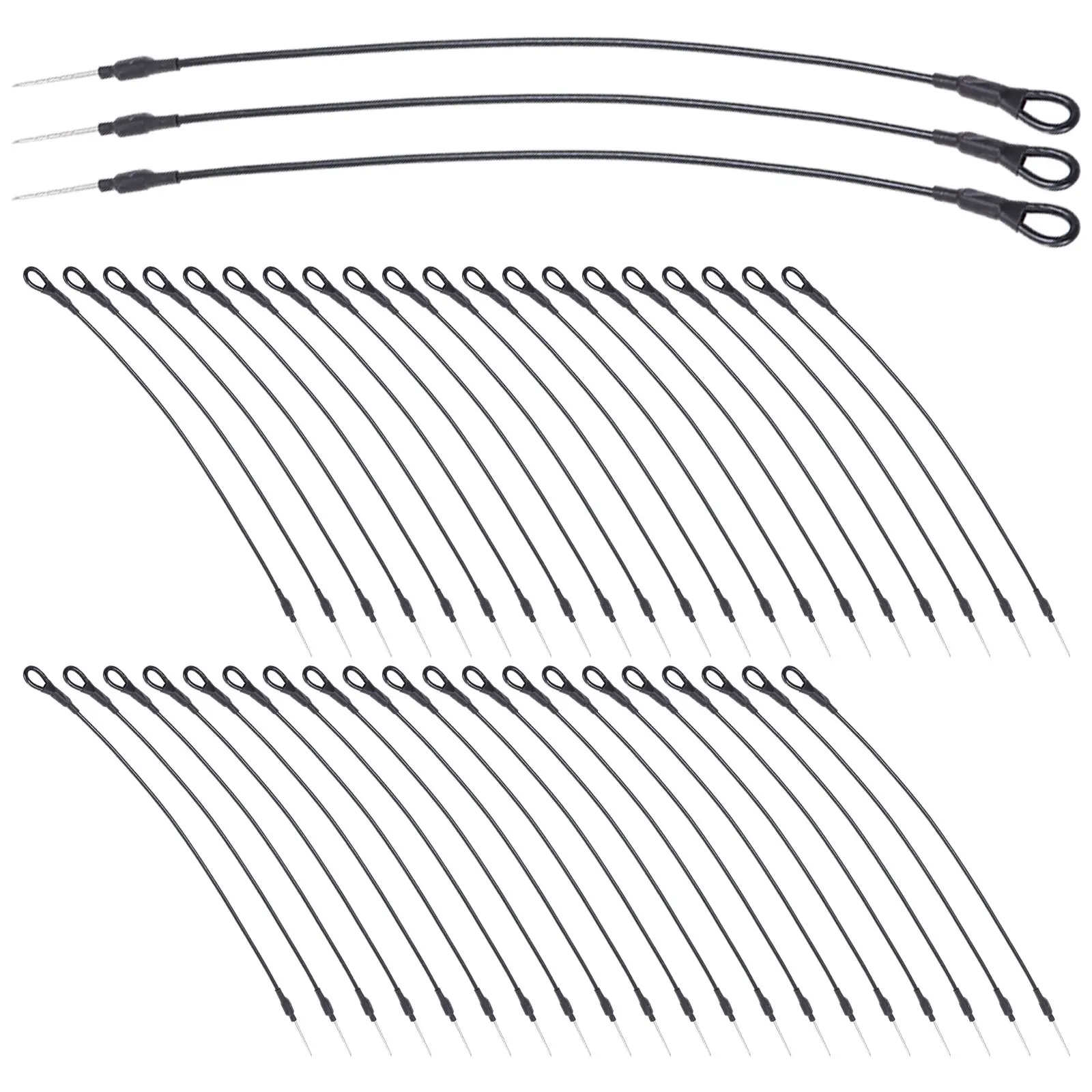 

50Pcs Steel Wire Security Lanyard Loop Pin Clothing Retail Anti-Theft Loss Prevention Supermarket Fastener Lanyard,