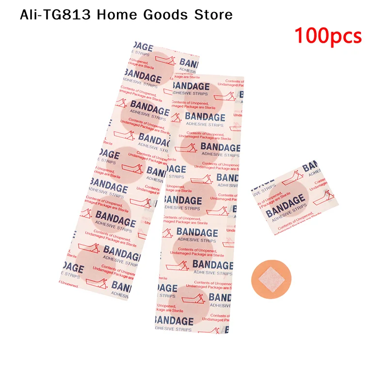 

[TG813]100Pcs Mini Waterproof Band Aid Round Small Wound Dressing Tape Adhesive Bandage Wound Fixation Tape